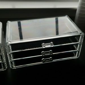 accessories 2 acrylic 3 drawer make up organizers poshmark
